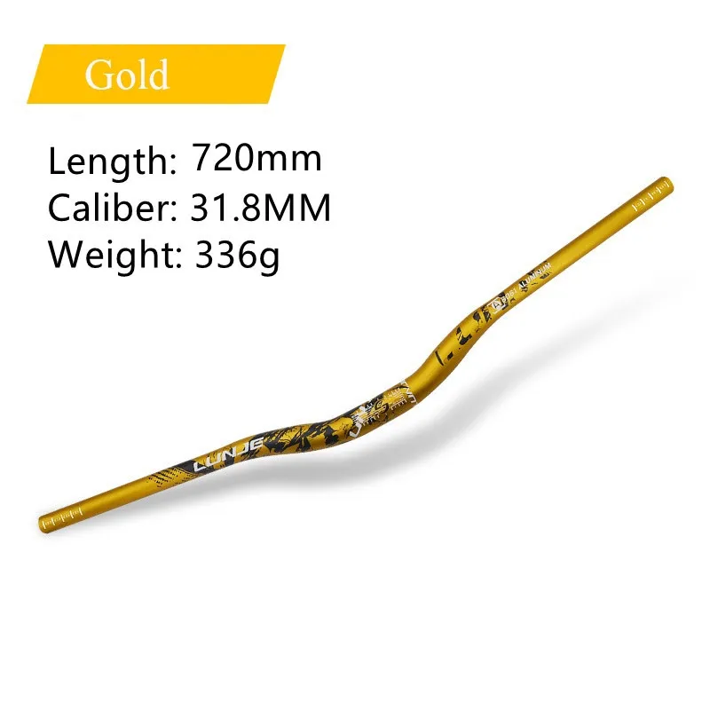 LUNJE Aluminum Alloy Bike Handlebar Mountain Bicycle Handlebar DH