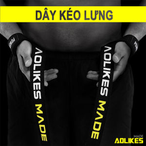 Dây kéo Lưng tập GYM Lifting Straps hỗ trợ tập thể hình AOLIKES (1 Đôi)