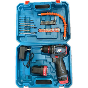 bộ máy khoan pin động cơ không chổi than 18v cao cấp 2 pin công suất cao kèm hộp đựng và đầy đủ phụ kiện và sạc