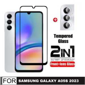 Promo Paket 2 in 1 Tempered Glass Samsung Galaxy S23 FE 5G / A05 / A05s 2023 / A14 5G / A04s 2022 Premium Screen Guard Anti Gores Kaca Full Cover