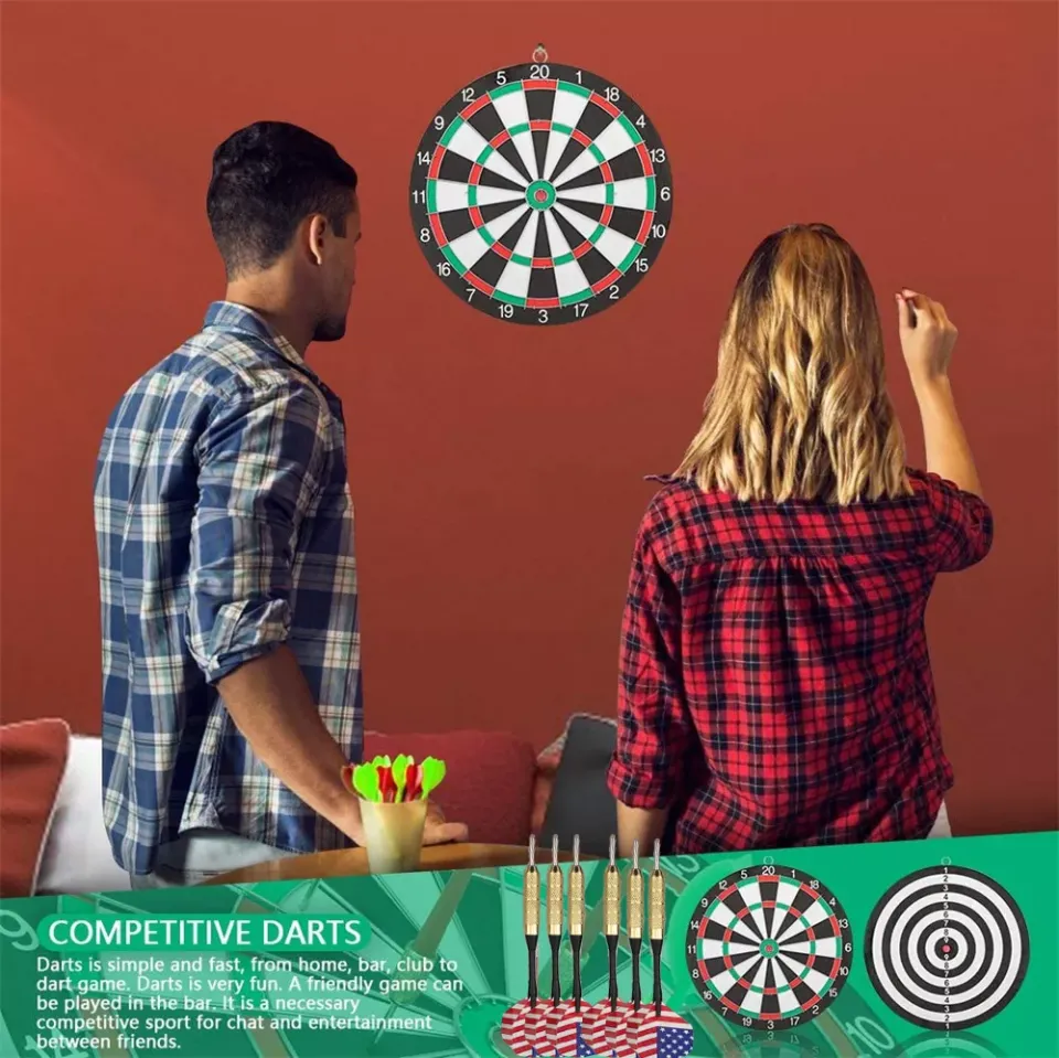 Randi】Darts Board Set 12/17/18 Inch Family/Office Game Dartboard Sports  Exercise Dart Xmas Gift | Lazada PH