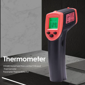 Non Contact Pyrometer Practical HW600 High Thermometer IR Laser-Point Temperature Meter -50~600℃ / -58~1122℉