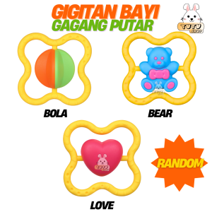 Mainan Bayi Teether / Gigitan 0 6 Bulan / Silicon BPA Free / Water Boiled Bisa di Sterilkan