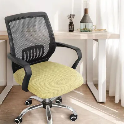 QIHUISHI Ghế văn phòng lưới thanh lịch với bọc nhung đàn hồi dày cho Comfort và phong cách