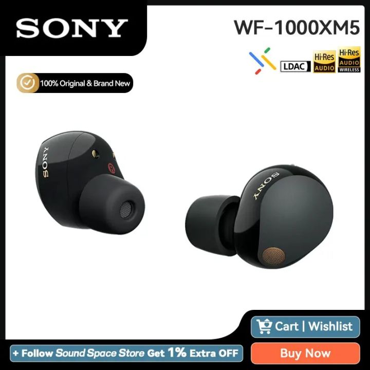 Cho Sony WF 1000xm5 không dây tiếng ồn hủy bỏ Earbuds Bluetooth 5.3 Tai ...