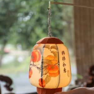 HENGI Luminous Autumn Festival Decorative Lantern Vintage Ancient Style Lantern Material Kit Childrens Toys DIY Handheld Classic Light Lantern Festival
