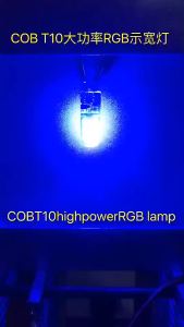 12V T10 LED Car Dome Reading Light – W5W 194 168 5050 SMD RGB Wedge Bulb with Remote Controller