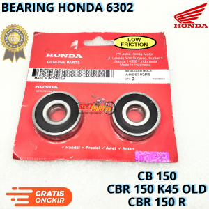 Bearing laher honda 6302 untuk motor  CB 150 CBR 150 K45 OLD CBR 150 R. AHM berkualitas original asli ori dan presisi