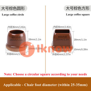 I know 8pcs TPR blanket bottom Chair Leg Socks Furniture Table Feet Leg Floor Protectors Covers