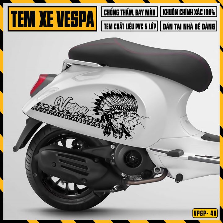 Tem Vespa Sprint / Primavera Thổ Dân Cực Chất | VPSP48 | Team Decal ...