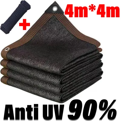 【Send free Rope】Anti-UV Sunshade Net Outdoor Garden Net Farm Net Greenhouse Net Sunscreen Sunblock Shade Cloth Net Car Cover 90% Shading Rate Awning Privacy Screen Cover jaring hitam pelindung matahari
