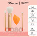 Real Techniques 10008000 Orange Crush LE Midi Moment Brush + Sponge Set. 