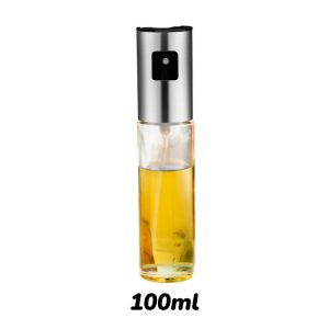 304 Stainless Steel Oil Sprayer 100ml 200ml Portable Spray Glass Bottle for Cooking BBQ Salad Baking Kitchenware