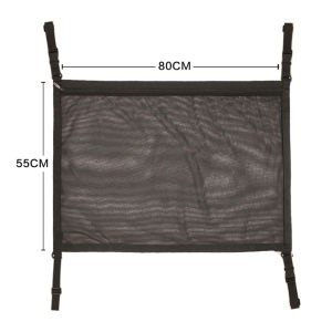 Car Ceiling Storage Net Pocket Car Roof Bag Interior Cargo Net Breathable Mesh Bag