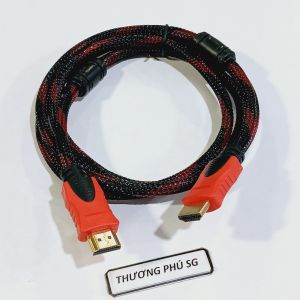 Cáp HDMI dài 1.5m (Cáp bọc vãi dù chắc chắn đầu cắm xi mạ)