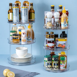 Kệ Xoay Đa Năng Nhà Bếp Đựng Gia Vị Kệ Xoay Đựng Mỹ Phẩm 12 3 Tầng 360 Độ