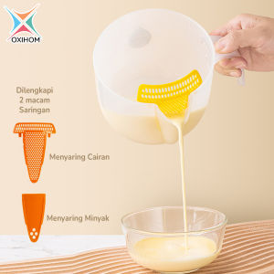 Oxihom Saringan Peniris Saringan Pemisah Minyak Baskom Plastik Cuci Beras Saringan Cuci Buah Cuci Sayur Saringan Telur Teko Penyaring