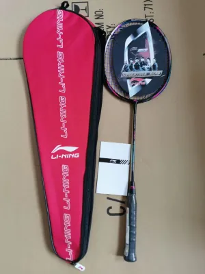 Li Nin HALBERTEC 8000 Halberd 8000 carbon fiber Green Pink Badminton Racket Full Carbon Fiber Control Racket 战乾8000