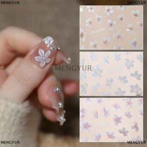 [COD] MENGYUR 1PCS Nail Sticker 5-Petal Flower Small Fresh Mini Small Flower Color Nail Decal DIY Nail Art Jewelry Manicure Tools