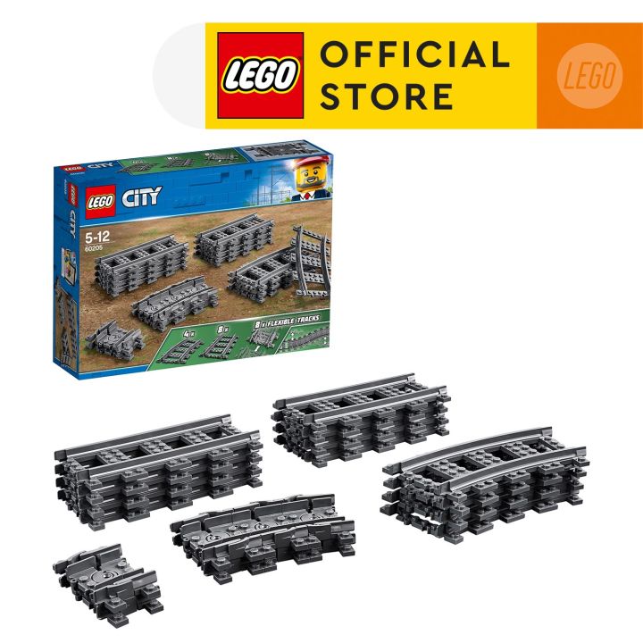 LEGO City 60205 Tracks 20 Pieces Building Toy Toys For Kids Building Blocks Train Set Train Track Kit Lazada Singapore