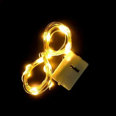 Lampu Tumblr Kawat Mini 1 2 3 5 Meter Lampu Hias Dekorasi Gift Box Bucket Bunga Balon Fairy Light Led Lampu Warna Warni