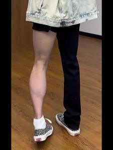 G7 Black High Elasticity Scimitar Flared Jeans for Men Autumn Plus Size Slimming Leg-Lengthening Straight-Leg Stylish 7/7