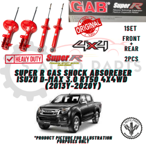 ISUZU D-MAX 3.0 RT50 4X4WD (2013Y-2020Y) (FRONT 2PCS REAR 2PCS ) GAB SUPER R SPORT PREMIUM HEAVY DUTY GAS SHOCK ABSORBER