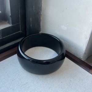宽版规则几何素圈树脂手镯宽边手环女ins小众设计高级感复古手饰