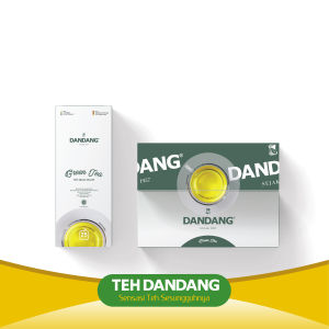 Teh Celup / Tea Bag Dandang 25 pcs x 2 Gram Black Vanilla Jasmine Green Tea 2 in 1 Gula Batu Isi 10 Tubruk Mix Plastik Box Kotak