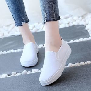 [Free Shipping] Canvas Shoes Spring And Autumn WomenS Shoes Korean-Style Casual Flat Shoes Slip-On Shoes With A Rubber Sole Perfect For Students