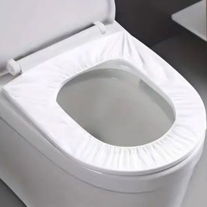 10pcs Portable Disposable Toilet Seat Cover Toilet Mat for Travel Health Family Safety No Staining