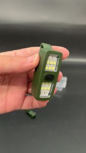 Night Running Gear Clip On LED Light Lightweight 19g Rechargeable Safety Flashlight For Women Men Dog Walking Camping IP44 Waterproof Red Blue Flashing Warning Torch