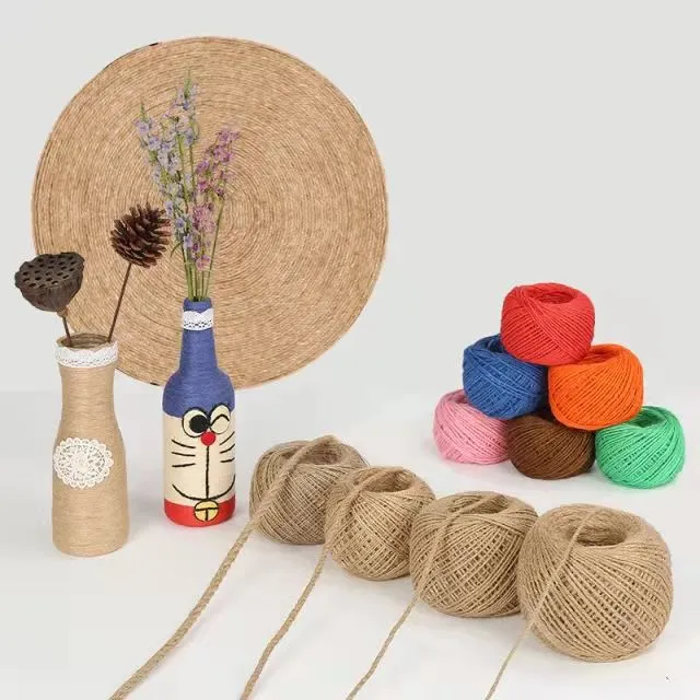 1pcs Natural Jute Twine String Rolls Brown Twine Rope For Crafts
