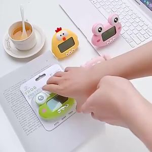xpkQ Cartoon Calf Electronic Timer Big Screen Kitchen Cooking Baking Reminder Student Learning Timer Creative Cow Timer Daily Supply Z1H5K