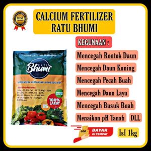 PUPUK Kalsium / Calcium Ratu Bumi 1KG Cegah Rontok Daun Kuning Pada Tanaman Cabai