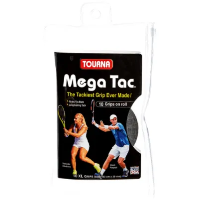 Tourna Racquet Grip Tac XL 10 in 1 - Wet Feel - Black