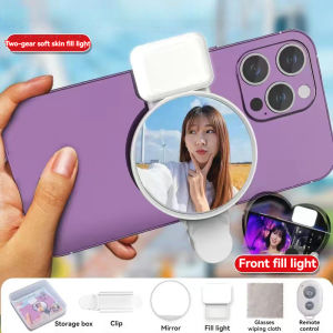 Self Mirror With Rear Mobile Clip Camera Phone Hd Fill Storage Shooting Light