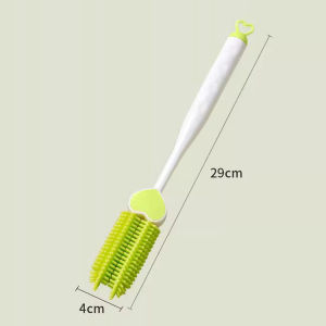 Multi-Functional Three-in-one Cup Brush Silicone Milk Insulated Cup Cleaning Brush Long Handle 360 Rotating Cleaning Brush