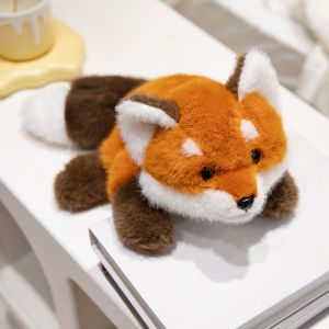 JOJO CASTLE Cute Furry Huggable Long Tail Fox Doll 40/55/65cm Soft Stuffed Kawaii Fox Plush Toys Home Decor Birthday Christmas Gift for Children 狐狸公仔