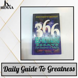 Daily Guide to Greatness: 366 Self-Motivating Essays For Students & Adults| self-help book |old unused book