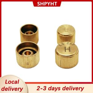 [COD] SHPYHT Local delivery Ship within 24 hours Car Air Conditioner Refrigerant Dust Cover Valve Core Caps High Low Side Port Cap Auto High Low Pressure Caps Accessories