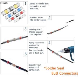 【Special price】Huan [Mimar] KOKO 300PCS Waterproof Solder Wire Connectors Heat Shrink Butt Crimp Connectors