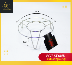 STAINLESS POT STAND WITH 3 DIFFERENT SIZES patungan stainless steel metal stand