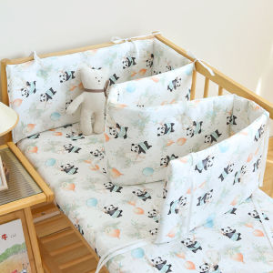 1PC Bamboo Cotton Baby Bed Bumper Cushion Crib Protector Anti-collision Cradle Surround Rail Fence