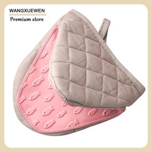 [COD] Silicone Anti-scalding Oven Gloves Mitts Potholder Kitchen Silicone Gloves Tray Dish Bowl Holder Baking Oven Glove Hand Clip