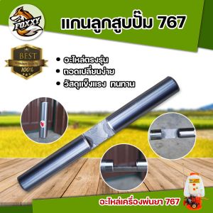 ลูกสูบปั๊ม 767 สแตนเลสแท้ / เหล็กฉุบ แกนหนาอย่างดี แกนปั๊ม พ่นยาสะพายหลัง แกน 18 มิล อะไหล่เครื่องพ่นยา สินค้าคุณภาพมาตราฐาน