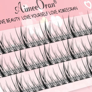 AIMEEORAN Lash Clusters DIY Volume Extensions Dynamic Wave Natural Look Eyelashes for Beginners Makeup Salon