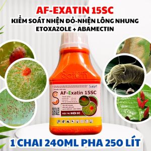 AF-Exatin 15SC - Thuốc Đặc Trị Nhện Đỏ Nhện Lông Nhung Nhện Trên Cây Cam Bưởi Sầu Riêng Chè Cà Phê - Chai 240ml Hoạt Chất Etoxazole 12% + Abamectin 3%
