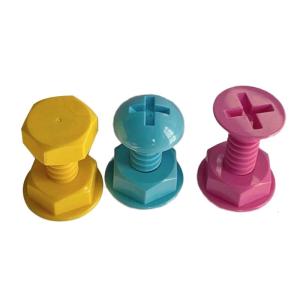 Set of 3 Creative Colorful Screw Shaped Sticky Hooks for Home Organization Bag Hangers Walls and Door Plastic Hooks