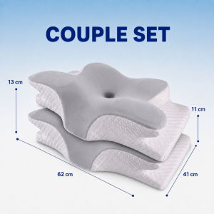 Buy 1 Get 1 Japan Orthopedic Memory Foam Neck Pillow Cervical Pain Relief Ergonomic Contour Sleep Support Pillow